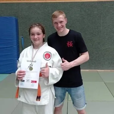 Amelie mit Trainer Erik